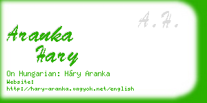 aranka hary business card